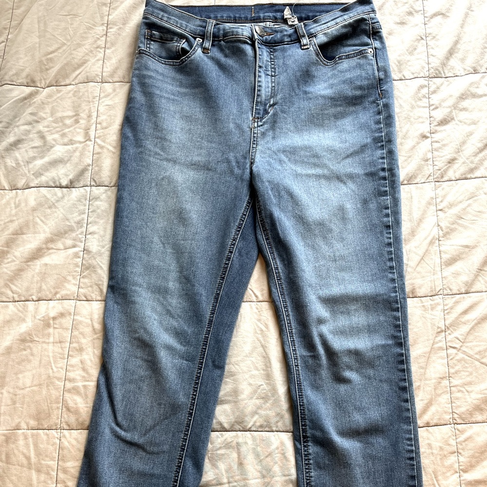 Free People High Waist Light Wash Skinny Jean